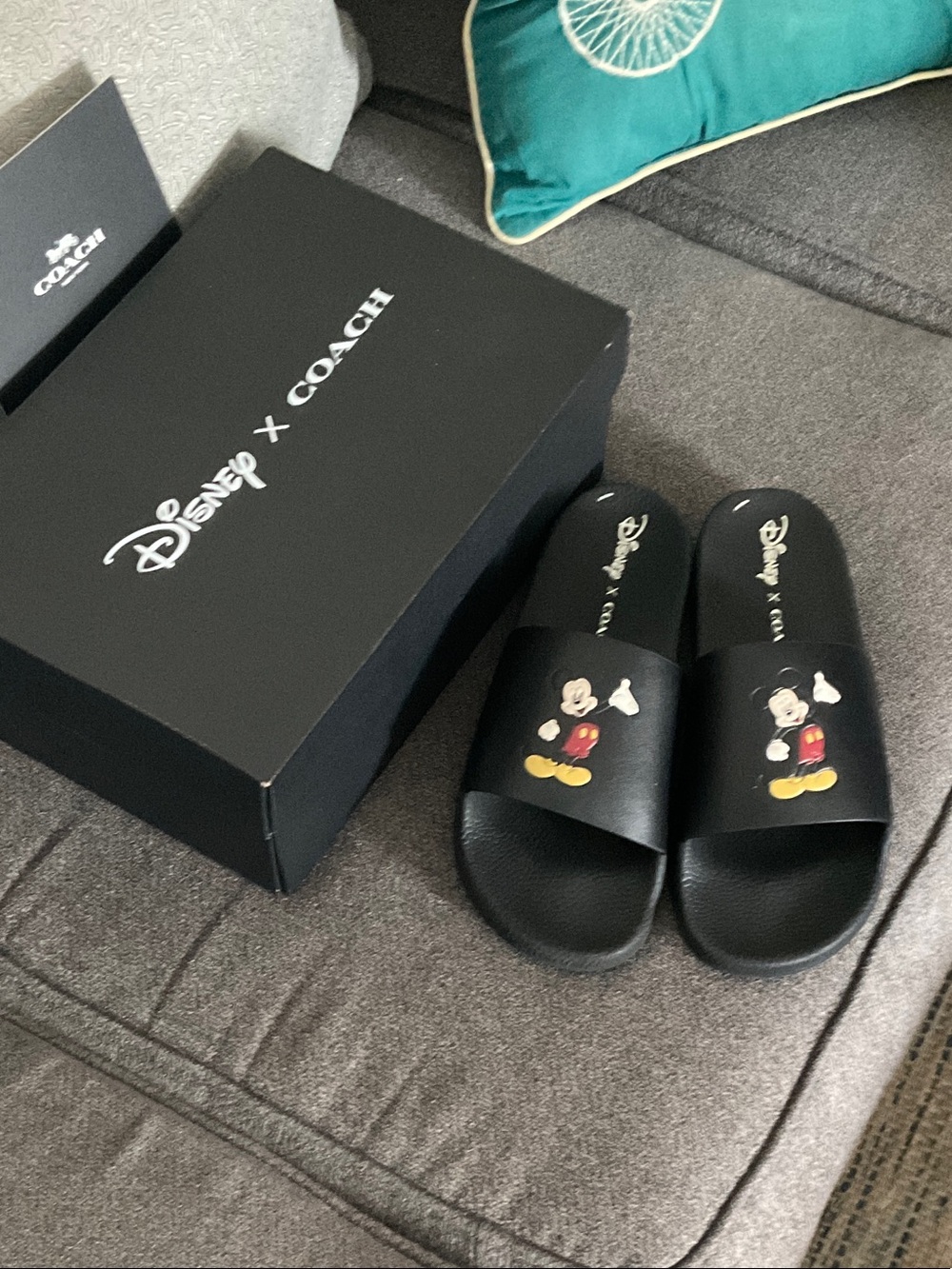 Coach X Disney men’s slides brand new